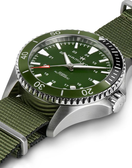 Hamilton Hamilton Khaki Navy Scuba Auto H82375961 , наручные мужские часы фото под углом